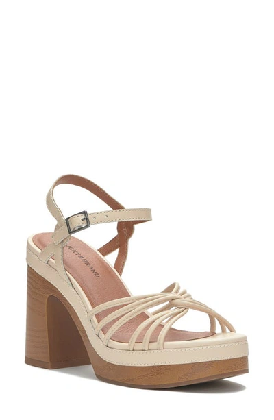 Lucky Brand Women's Ismene Strappy Platform Dress Sandals Women's Shoes In White