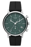 TIMEX MIDTOWN CHRONOGRAPH SILICONE STRAP WATCH, 40MM
