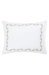 Matouk Daphne Floral Embroidered Count Sham In Dune