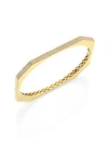 RON HAMI Diamond & 18K Yellow Gold Bangle Bracelet