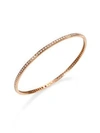 dressing gownrto Coin Diamond & 18K Rose Gold Bangle Bracelet