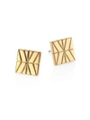 John Hardy Modern Chain 18K Yellow Gold Stud Earrings