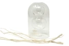 Vivience Clear Reed Diffuser With White Circular Inlay, "cold Water" Scent