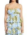 Tanya Taylor Polina Top In Horizon Blue Multi In Blue
