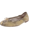 Sam Edelman Felicia Womens Leather Round Toe Ballet Flats In Multi