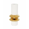 Vivience Center Rim Design Vase In White