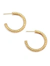 John Hardy Dot 18K Yellow Gold Hoop Earrings/0.75"