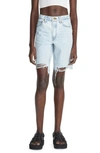 RAG & BONE CHEW HEM DENIM BERMUDA SHORTS