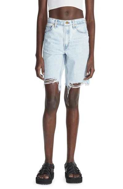 Rag & Bone Dre Distressed Denim Shorts In Victoria