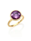 Marco Bicego WOMEN'S JAIPUR AMETHYST & 18K YELLOW GOLD MEDIUM STACKABLE RING,400089858620