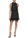 ELIZA J PETITES WOMENS SEQUINED MINI COCKTAIL AND PARTY DRESS