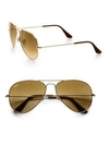 Ray Ban Rb302558 58mm Original Aviator Sunglasses In Light Brown