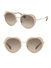 MIU MIU 52MM Heart Sunglasses