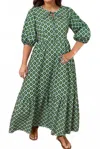 66disco Evergreen Oasis Dress - Plus In Multi In Multi