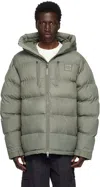 66°north Gray Drangar Puffer Jacket In 842 Glacial Clay