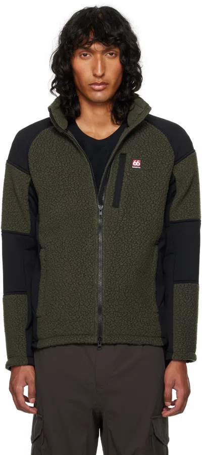 66°north Khaki & Black Tindur Jacket In 799 Peat