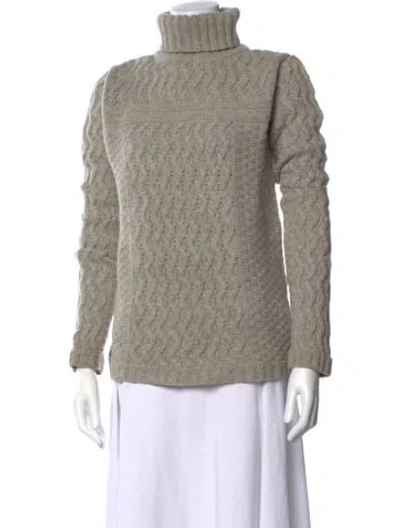 Pre-owned 66°north Lambswool Patterned Sweater In Grey
