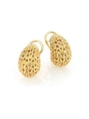 John Hardy Classic Chain 18K Yellow Gold Huggie Earrings
