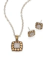 John Hardy Dot Diamond, 18K Yellow Gold & Sterling Silver Pendant Necklace & Stud Earring Gift Set