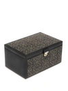 Wolf Marrakesh Large Leather Jewelry Box In Black