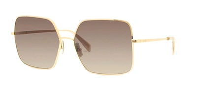 Celine Cl 40078 Un 30k Butterfly Sunglasses In Brown