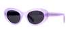 Celine Cl 40193 U 78a Oval Sunglasses In Grey