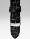 Michele Watches Women's Alligator Leather Watch Strap/16mm In Black