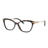 Tiffany & Co Tf 2219b 8015 52mm Womens Cat-eye Eyeglasses 52mm In Black