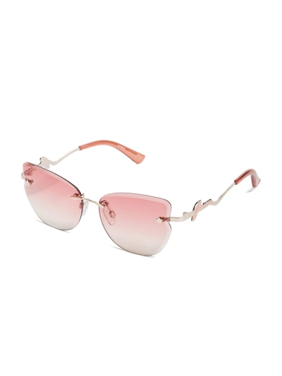 Guess Factory Girl's Butterfly Sunglasses In Pink