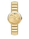 Movado Sapphire Goldtone Stainless Steel Watch
