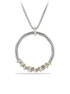 DAVID YURMAN Helena Large Pendant Necklace with Diamonds and 18K Gold