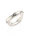 John Hardy Bamboo Polished Sterling Silver Curved Band Ring