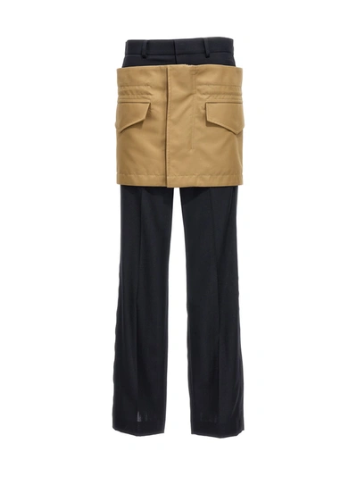 Sacai Multicolor Miniskirt Insert Pants