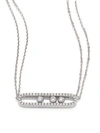 MESSIKA Move Diamond Pavé & 18K White Gold Necklace