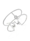 MESSIKA Glam'Azone Skinny 2-Row Diamond & 18K White Gold Cuff