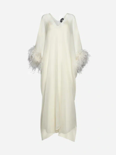 Taller Marmo Neutral Gala Spirito Maxi Dress In Ivory
