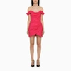 Costarellos Leanna Fuchsia Short Dress In Purple