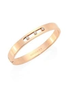 Messika Move Joaillerie 18k Rose Gold & Diamond Medium Bangle