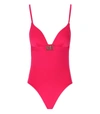 Max Mara Beachwear Cecilia Fuchsia Swimsuit In Fucsia