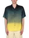 Jil Sander Gradient-effect Short-sleeve Shirt In Multicolor