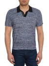 Robert Graham The Static Short Sleeve Sweater Polo Tall In Grey