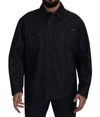 Dolce & Gabbana Black Cotton Full Button Denim Jacket In Black