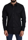 Dolce & Gabbana Elegant Black Formal Cotton Shirt In Black