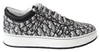 Jimmy Choo Hawaii Silver Black Glitter Sneakers In Black | Silver