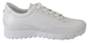 JIMMY CHOO JIMMY CHOO WHITE LEATHER MONZA WOMEN'S SNEAKERS