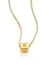dressing gownrto Coin POIS MOI 18K YELLOW GOLD MINI CUBE PENDANT NECKLACE,400088166010