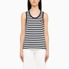 AMI ALEXANDRE MATTIUSSI AMI PARIS AMI DE COEUR NAVY/WHITE TOP