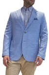 TAILORBYRD TAILORBYRD MICRO PLAID LINEN BLEND SPORTCOAT
