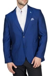 Tailorbyrd Textured Solid Sport Coat In Royal
