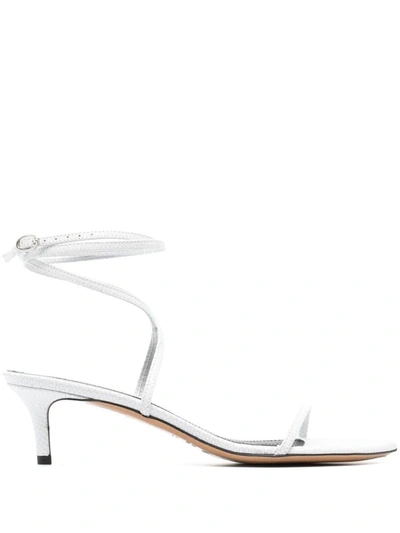 Isabel Marant Aridee Heel Sandals In White